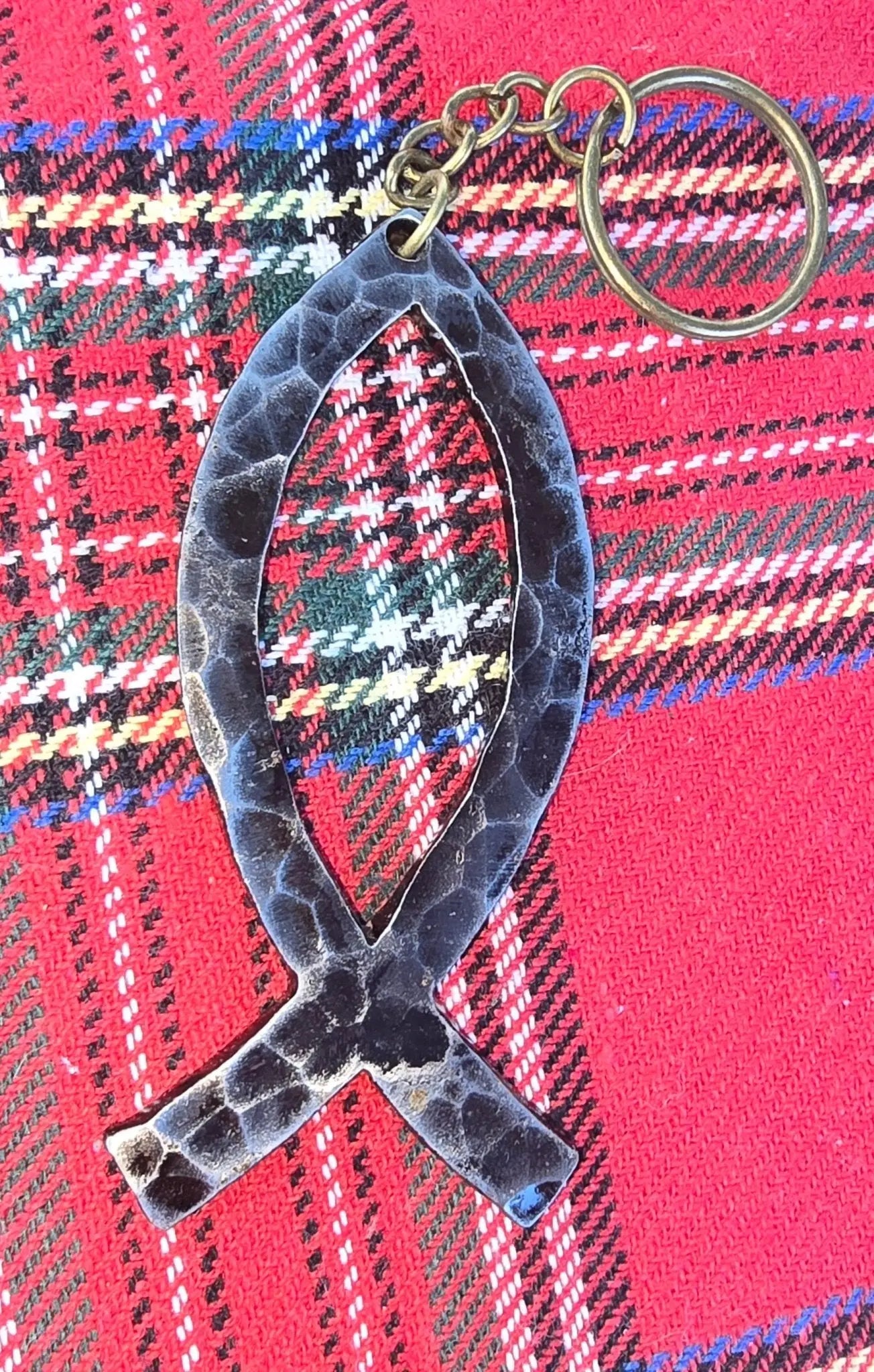 Jesus Fish by Redbeard's Forge LLC, handmade leather goods main product photo