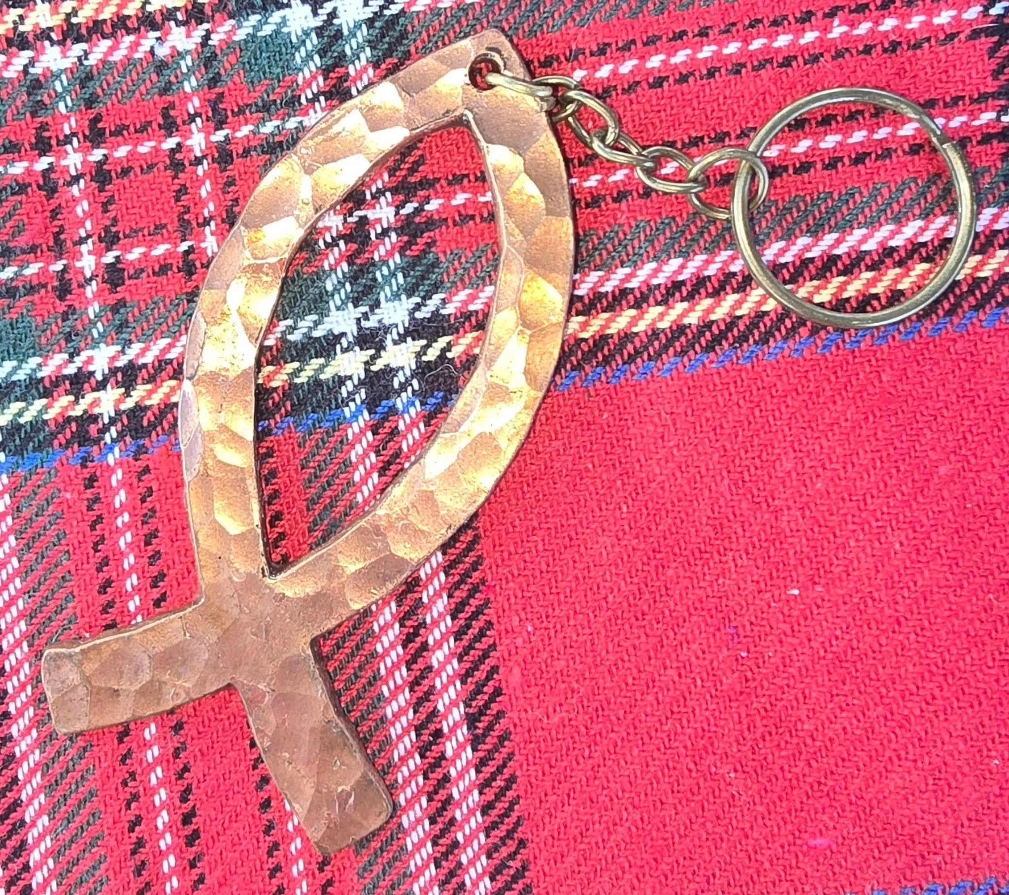 Jesus Fish by Redbeard's Forge LLC, handmade leather goods detail photo 2