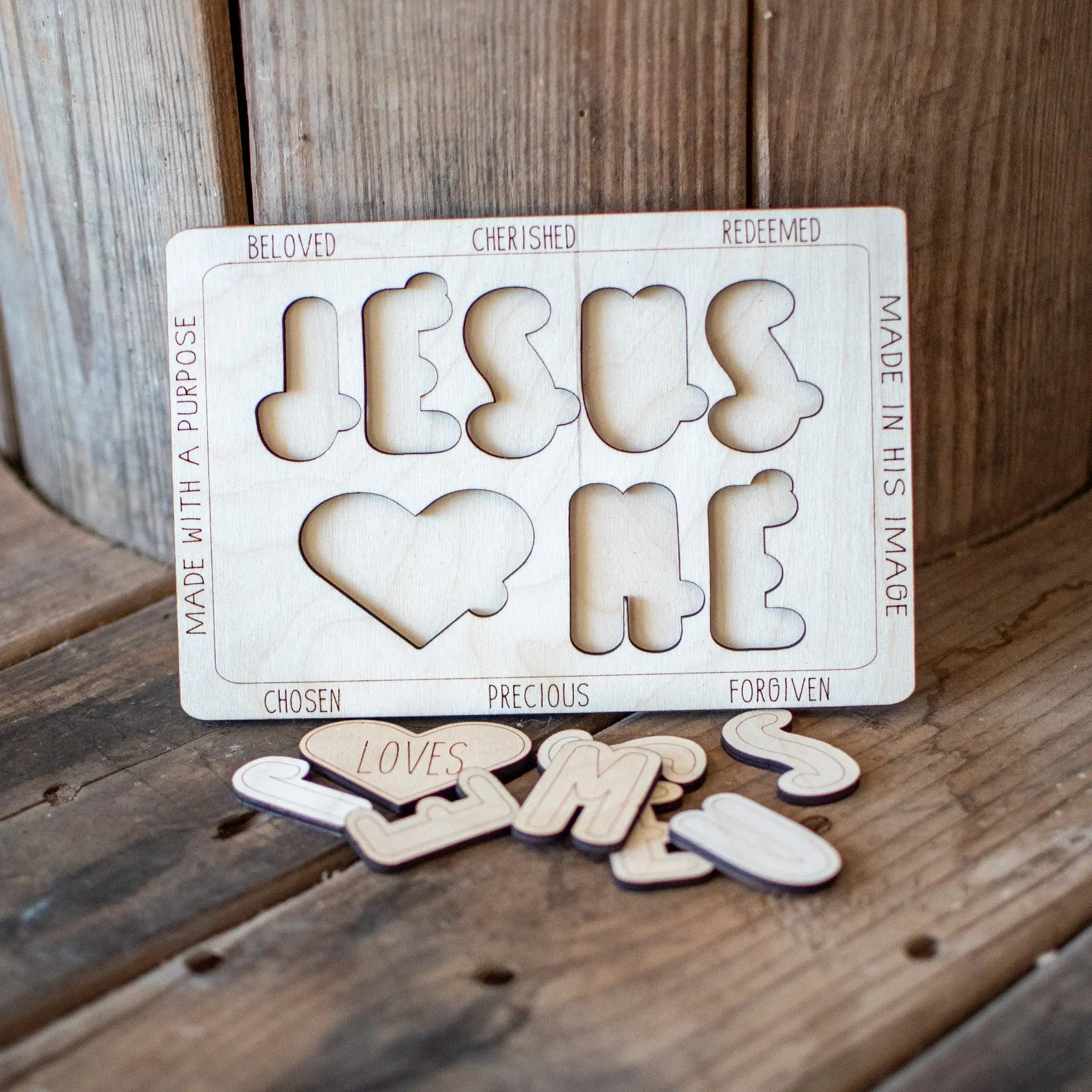 Jesus Loves Me Puzzle by Still Magnolia, pet accessory detail photo 2