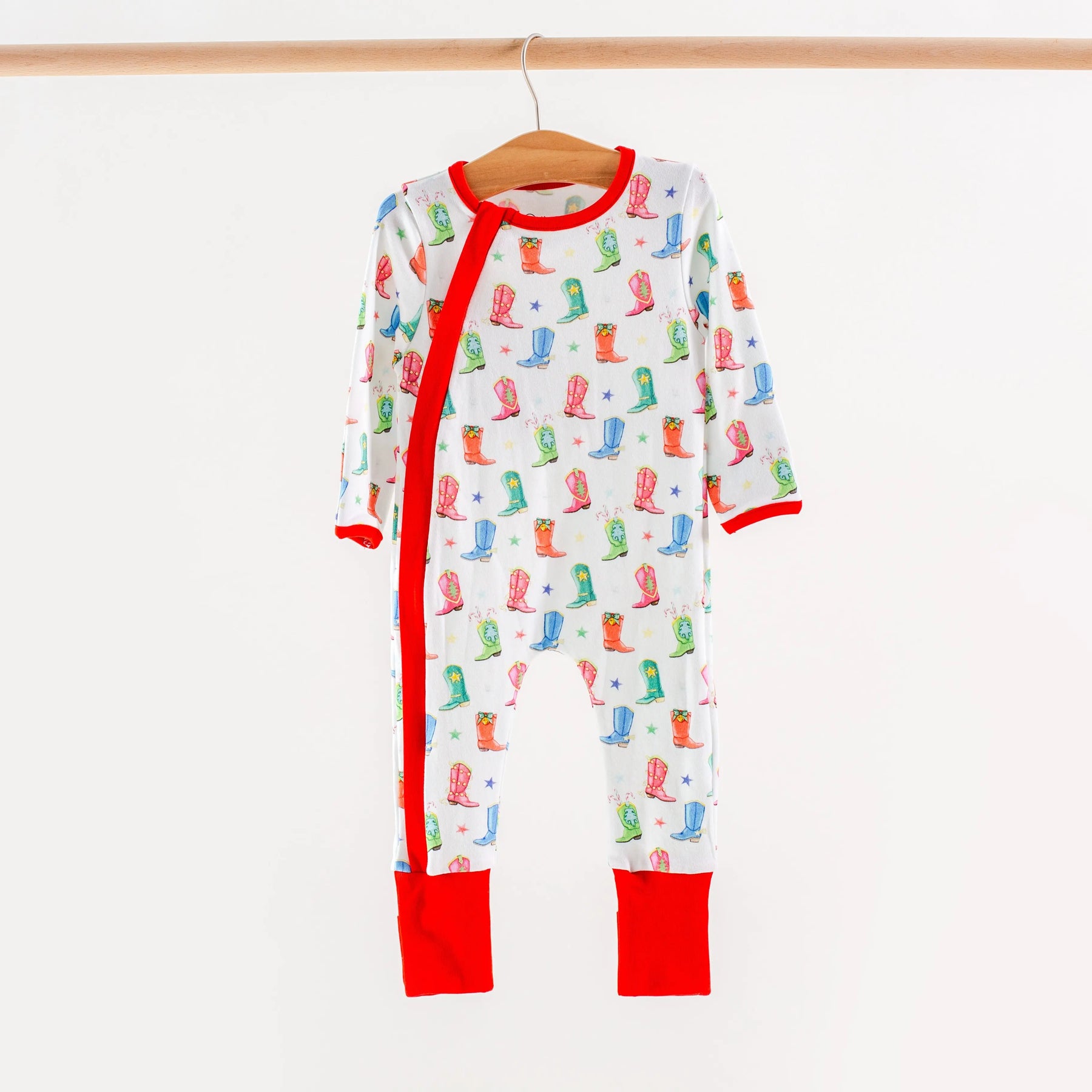 Jingle Boots Organic Cotton Kids Pajamas Nola Tawk