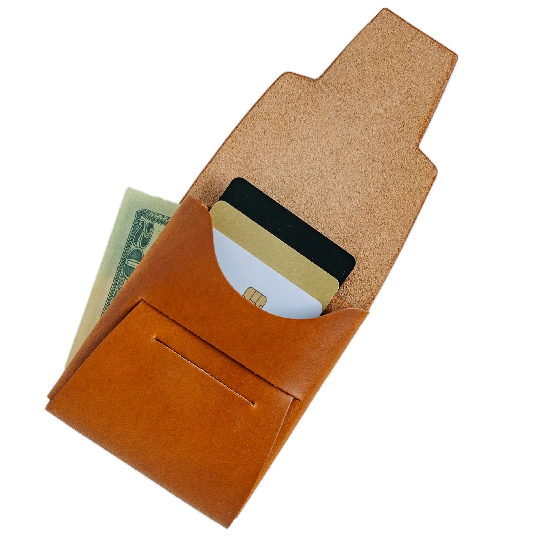 Johnny Wallet - Tobacco by Loyal Stricklin, handmade leather goods main product photo