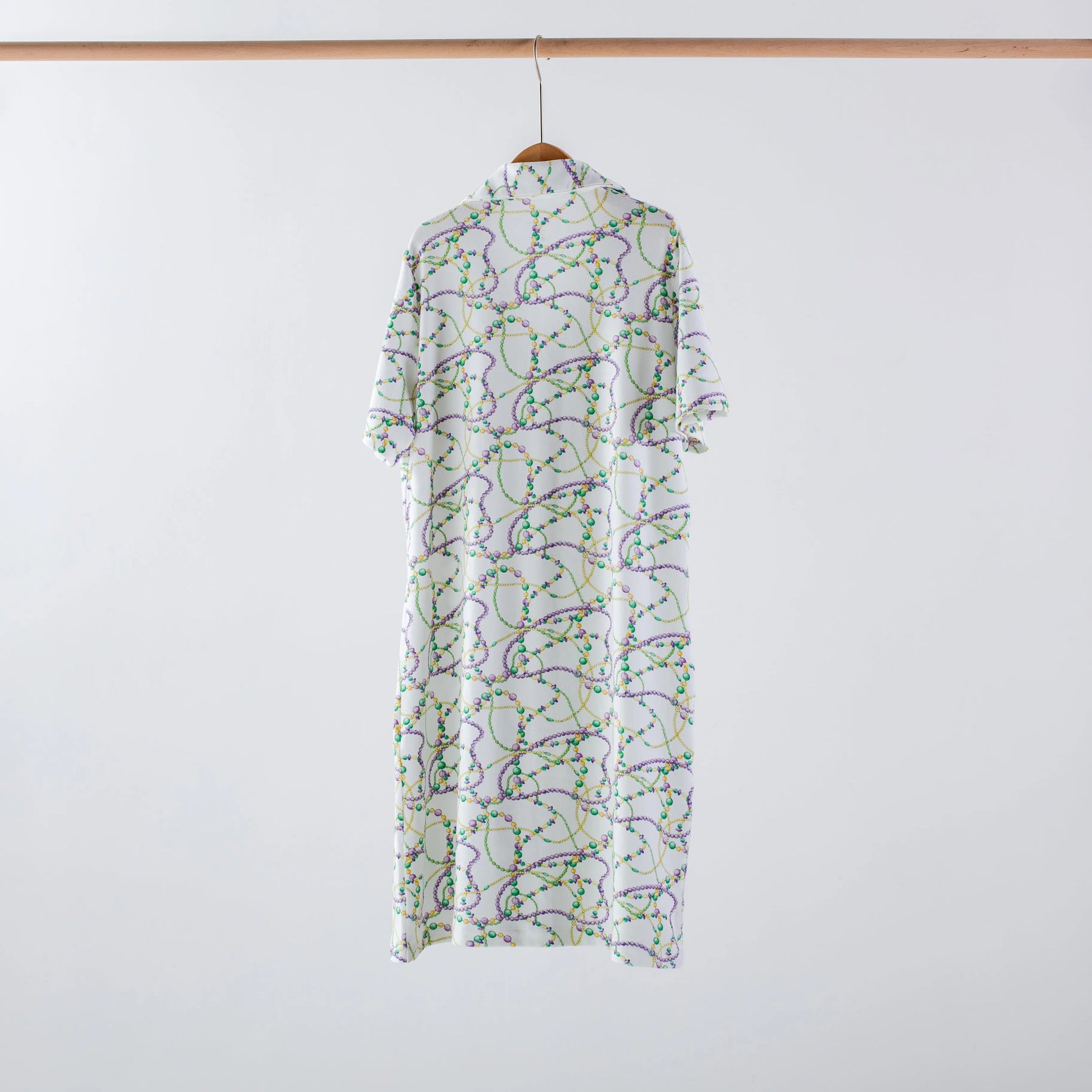 Just Here for the Beads Women's Organic Cotton Mardi Gras Pajamas Nola Tawk
