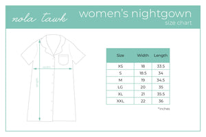 Just Here for the Beads Women's Organic Cotton Mardi Gras Pajamas Nola Tawk