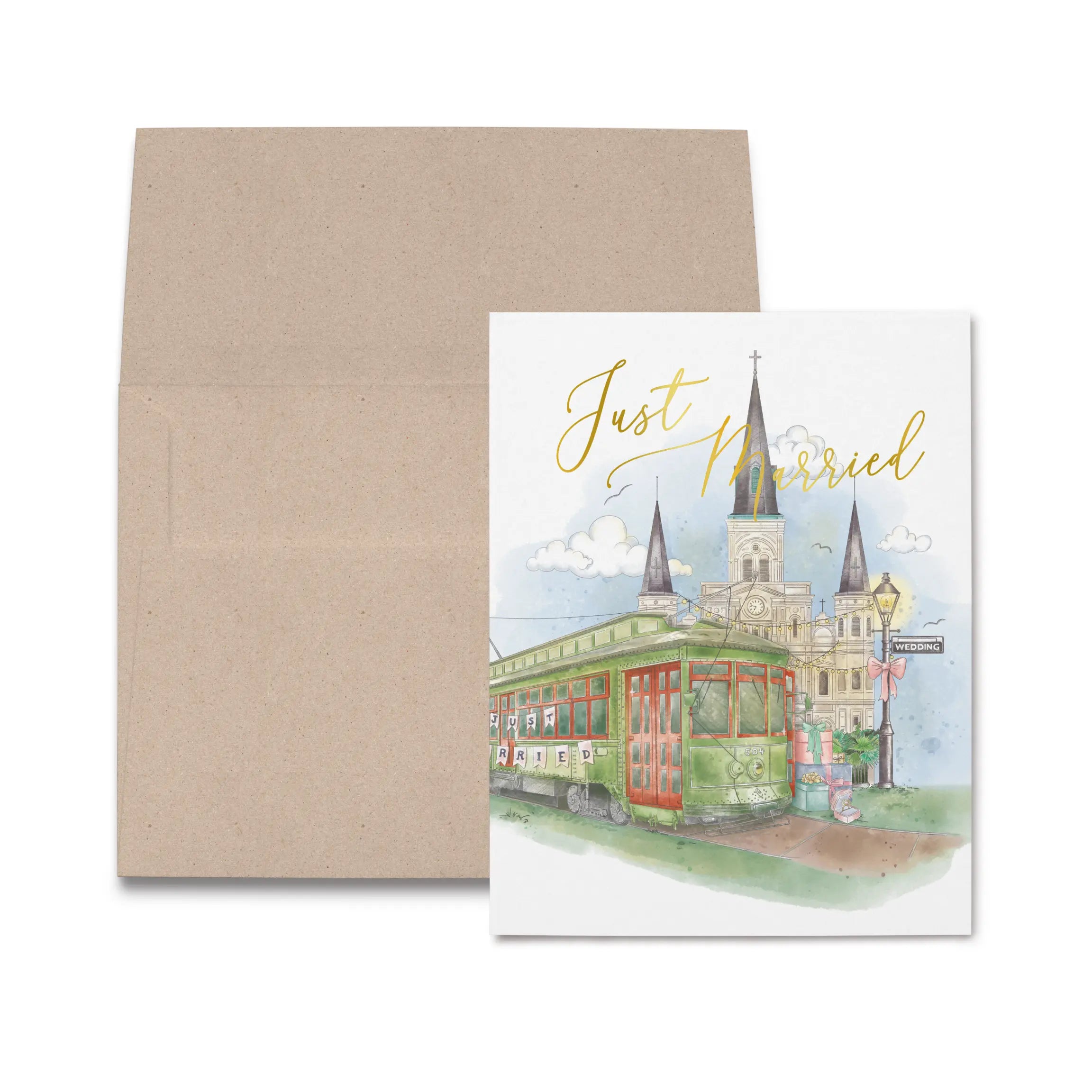 Just Married Card by Nola Tawk, paper gift main product photo