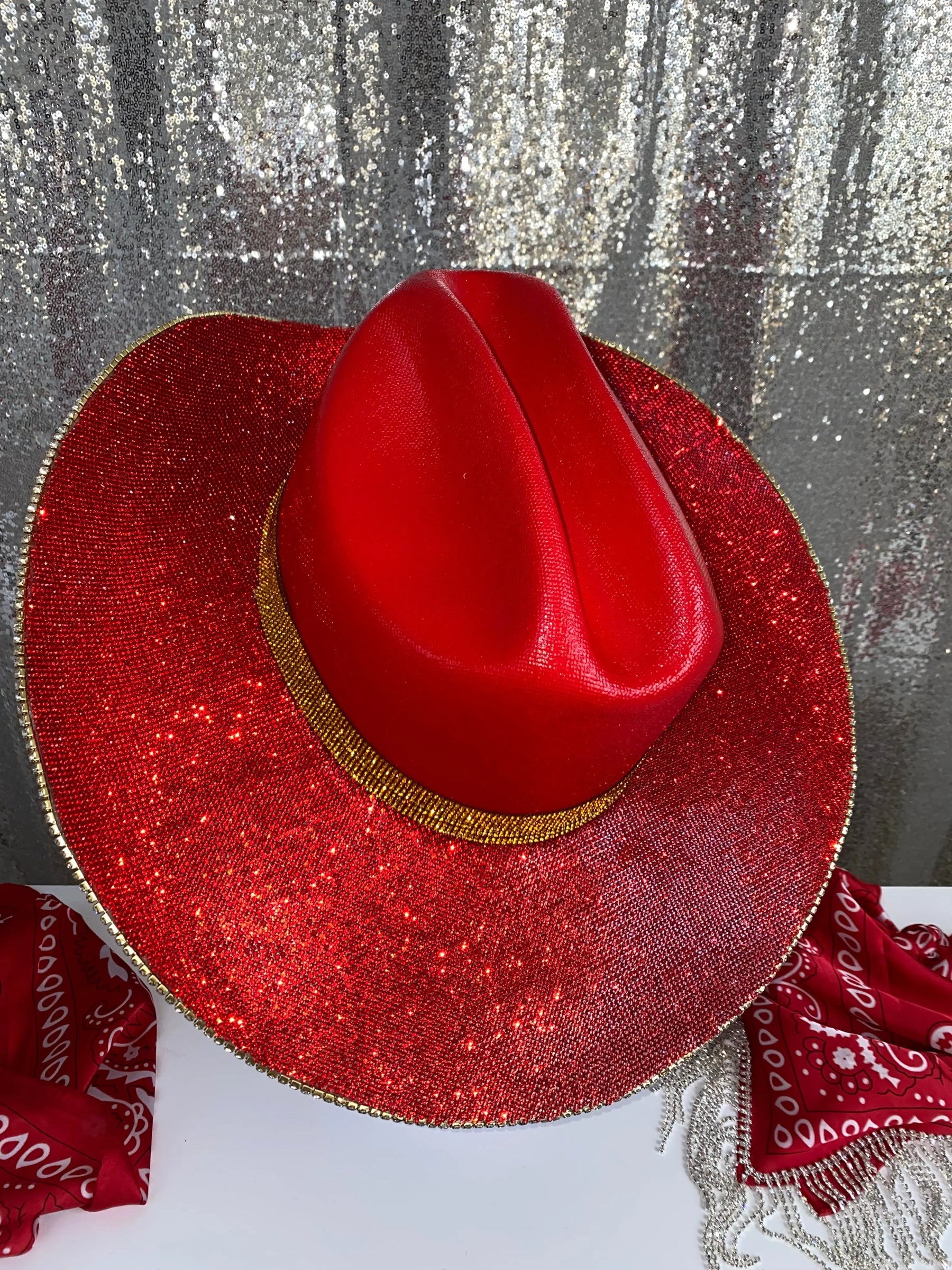 Kansas City Chiefs Hat Rhinestone Cowgirl