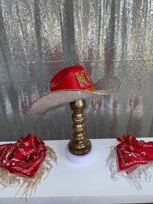 Kansas City Chiefs Hat Rhinestone Cowgirl