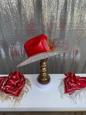 Kansas City Chiefs Hat Rhinestone Cowgirl