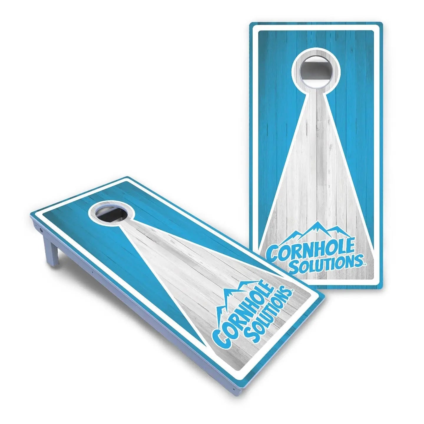 Keyhole CS Logo Cornhole Boards - All Weather Series by Cornhole Solutions, custom cornhole board detail photo 2