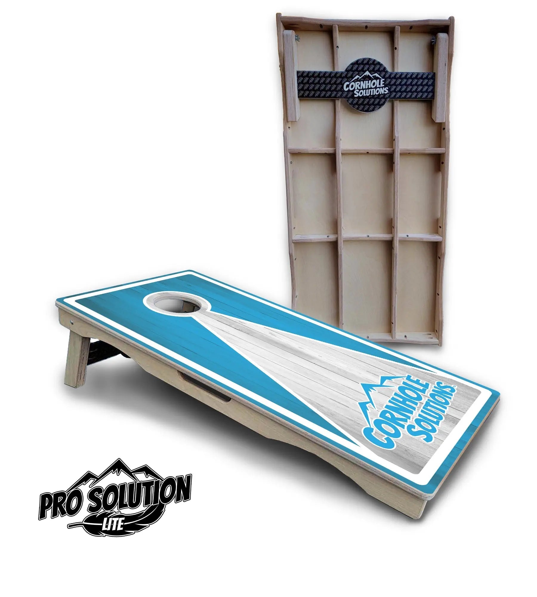 Keyhole CS Logo Cornhole Boards - Pro Solution Lite Series by Cornhole Solutions, custom cornhole board detail photo 2