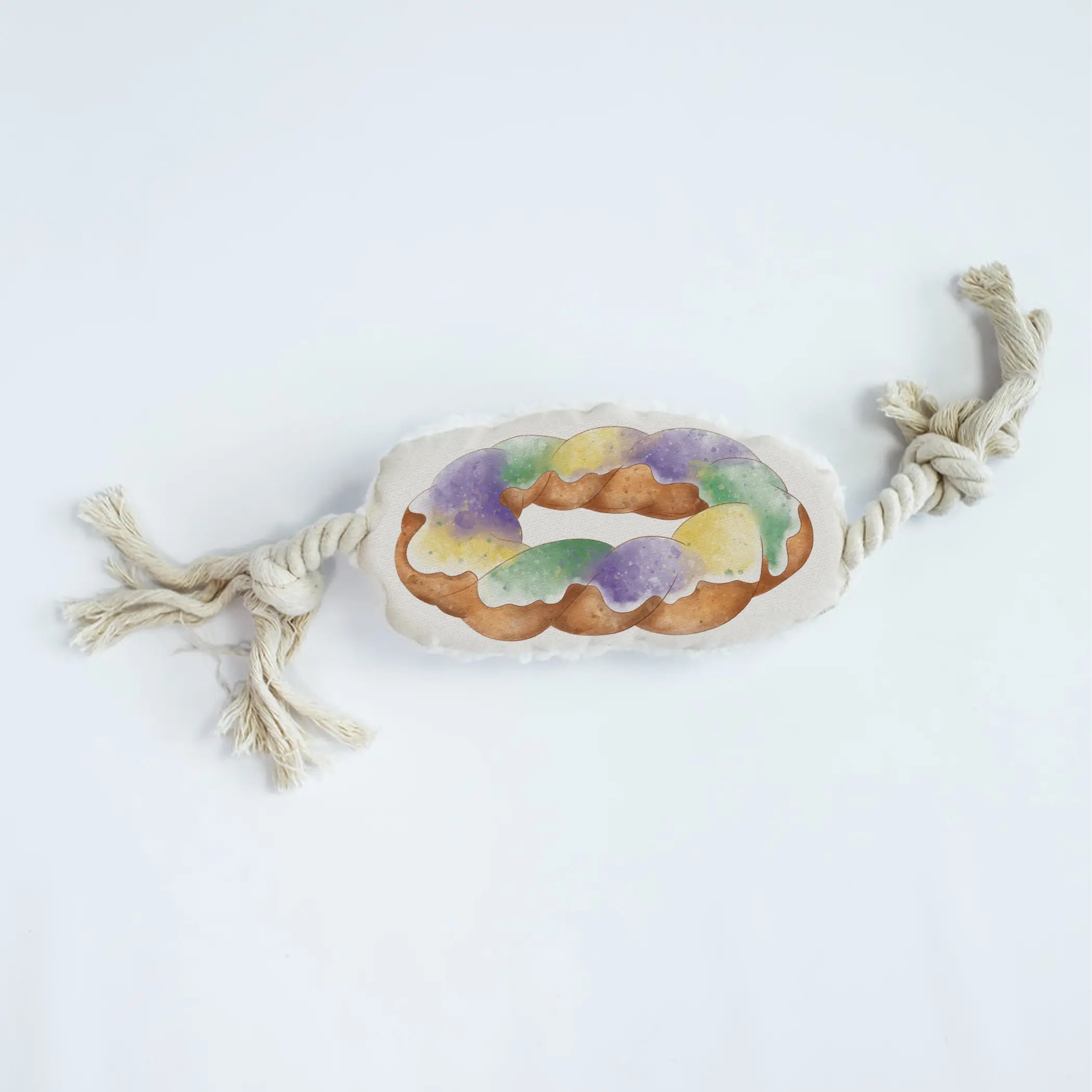 King Cake Dog Rope Toy by Nola Tawk, 3D printed gift main product photo