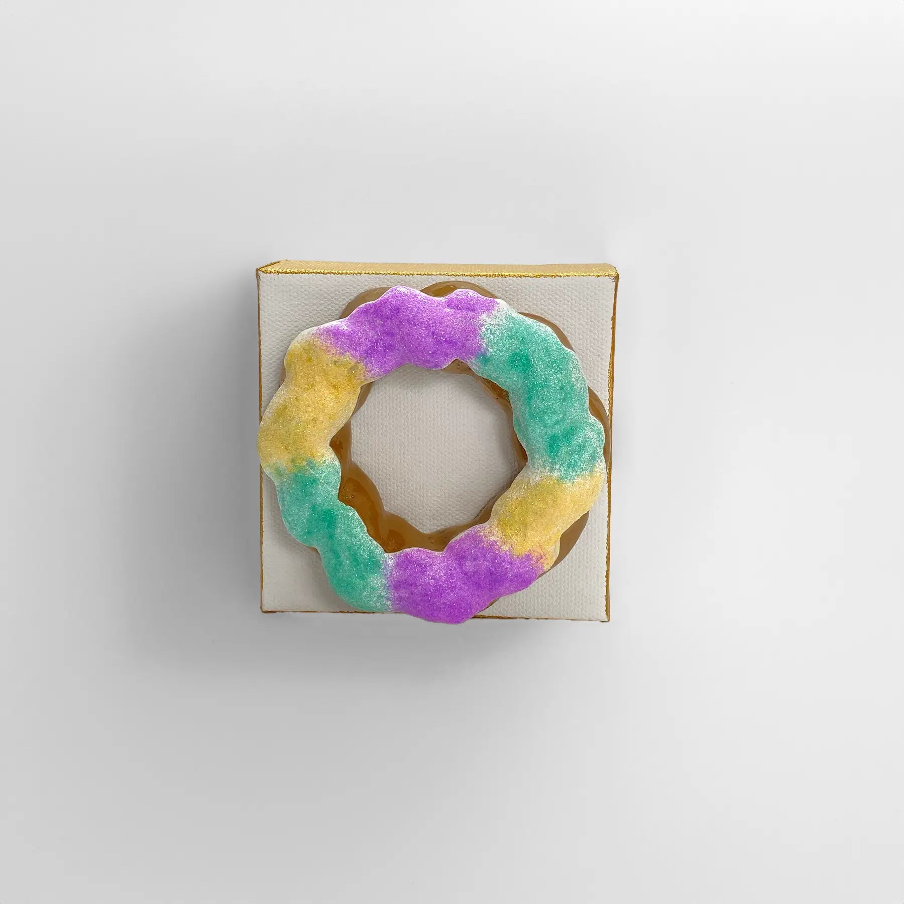 King Cake Wall Art by Nola Tawk, Southern home decor detail photo 2