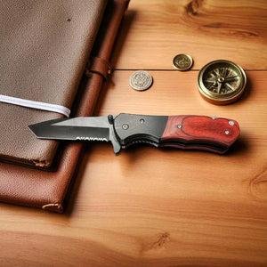 Knife, Pocket Locking (Free Customization) by Jayman’s Creations, Damascus knife detail photo 4