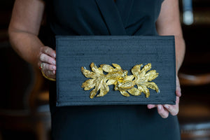 Koi Clutch by Garland Bags, handmade leather goods detail photo 3
