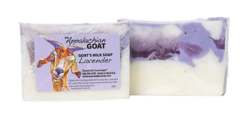 Lavender Goat'S Milk Soap Slice 5 Oz. by Essential Journeys, natural skincare main product photo