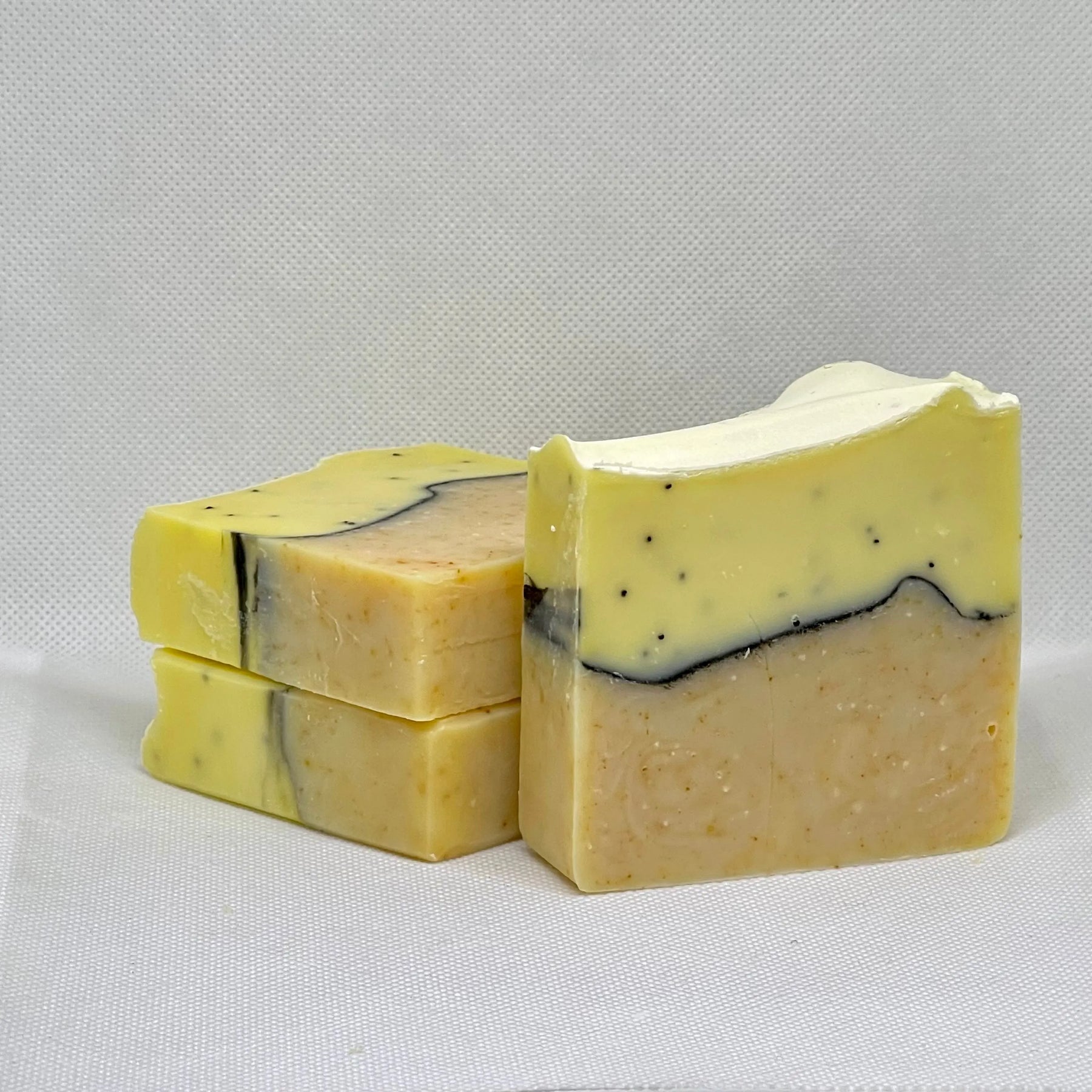 Lemon Poppyseed Handcrafted Soap by Lustful Bath, LLC, natural skincare detail photo 4