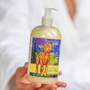 Liquid Soap ~ Lemongrass Goats Milk Liquid Soap 16 Oz. New Label by Essential Journeys, natural skincare detail photo 2