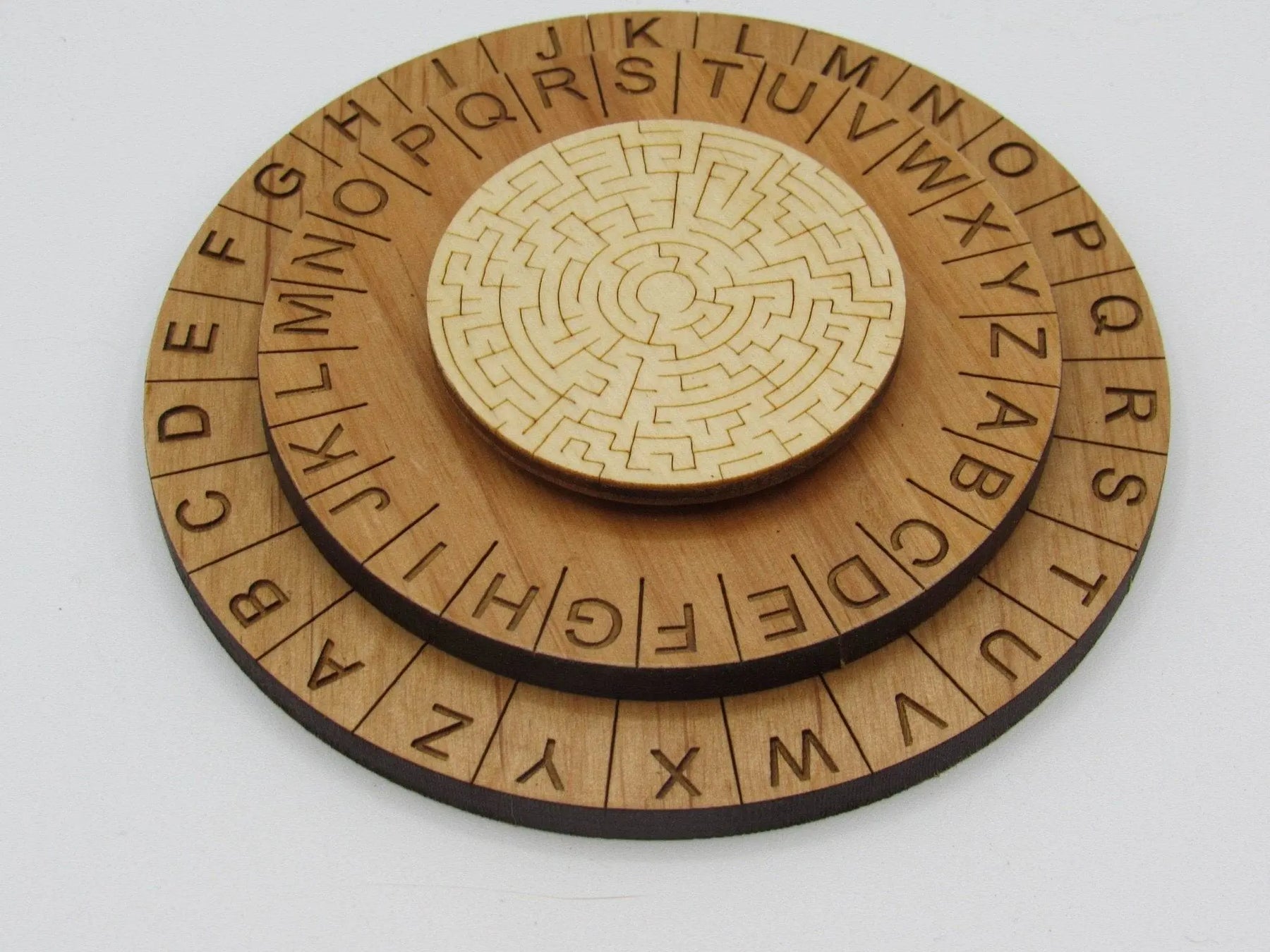 Labyrinth Cipher Wheel - Decoder Ring Escape Room Prop Creative Escape Rooms