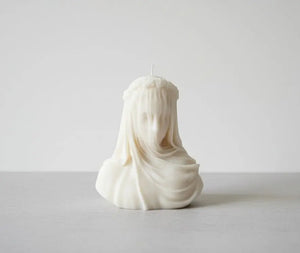 Lady in Veil sculptural candle by Believe Candle