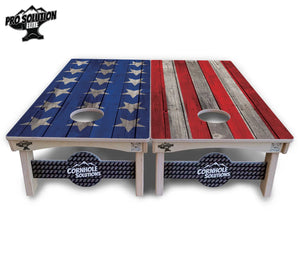Large Stars & Stripes Cornhole Boards - Pro Solution Elite Series Cornhole Solutions