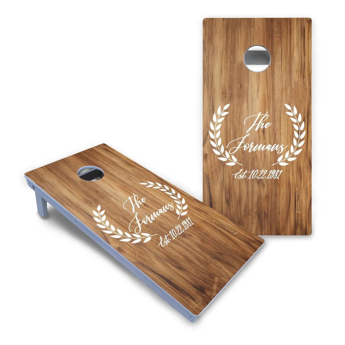 Laurel Cornhole Boards - All Weather Series by Cornhole Solutions, custom cornhole board detail photo 2