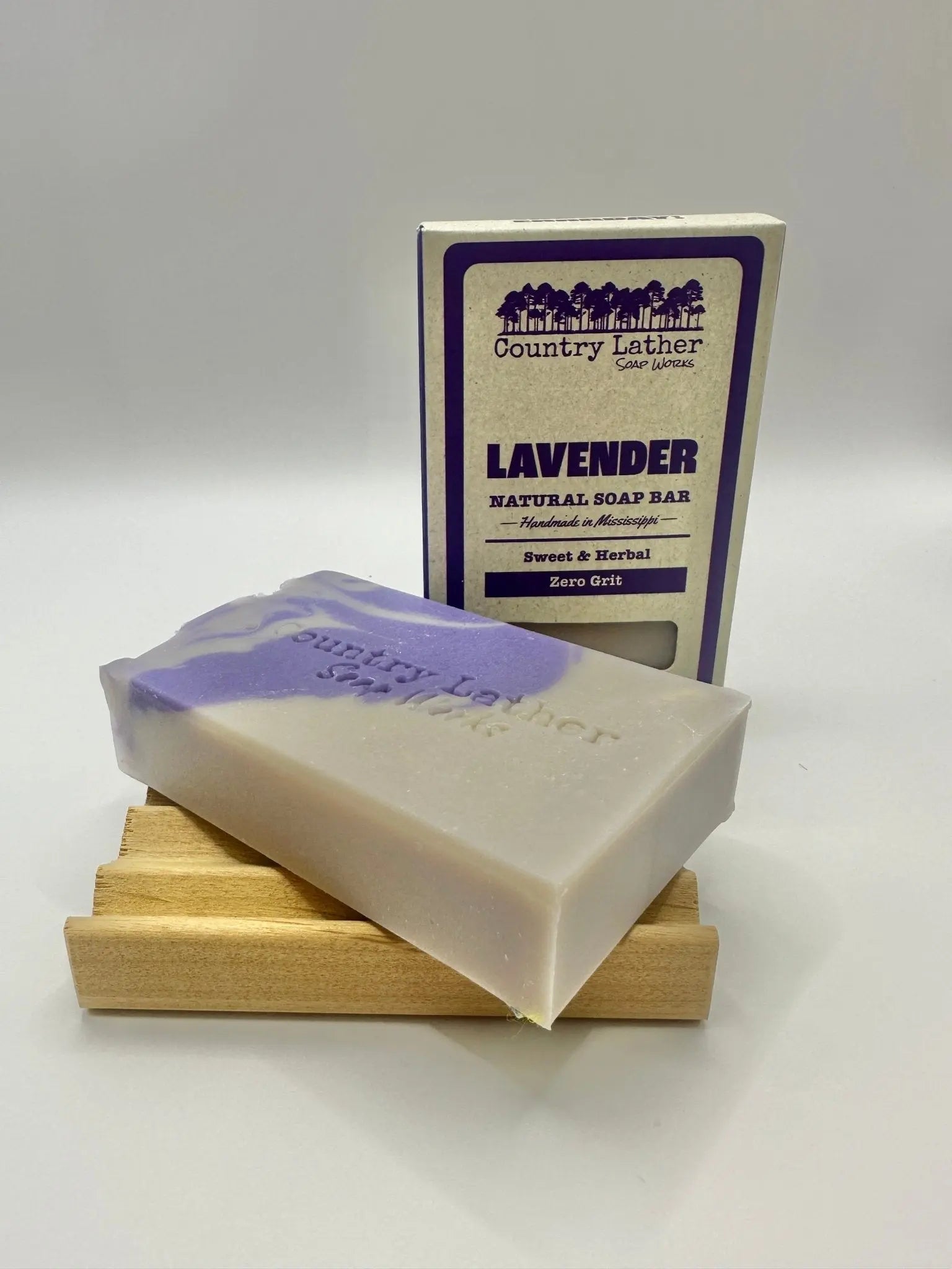 Lavender soap bar by Country Lather Soap Works
