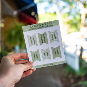 Leafy Luxe Planner Tabs  - Sticker Sheet Still Magnolia