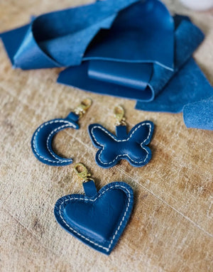 Leather Moon Charm Feelhandmade