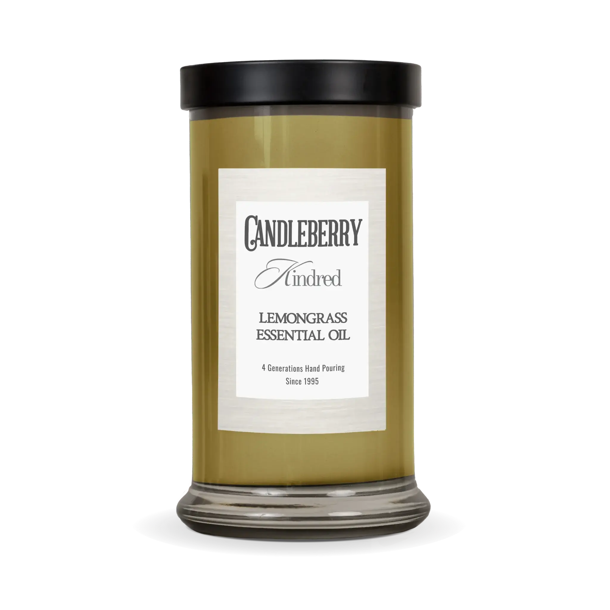 Lemongrass Essential Oil™, Kindred, Large Jar Candle (Collective) by The Candleberry® Candle Company, scented candle main product photo