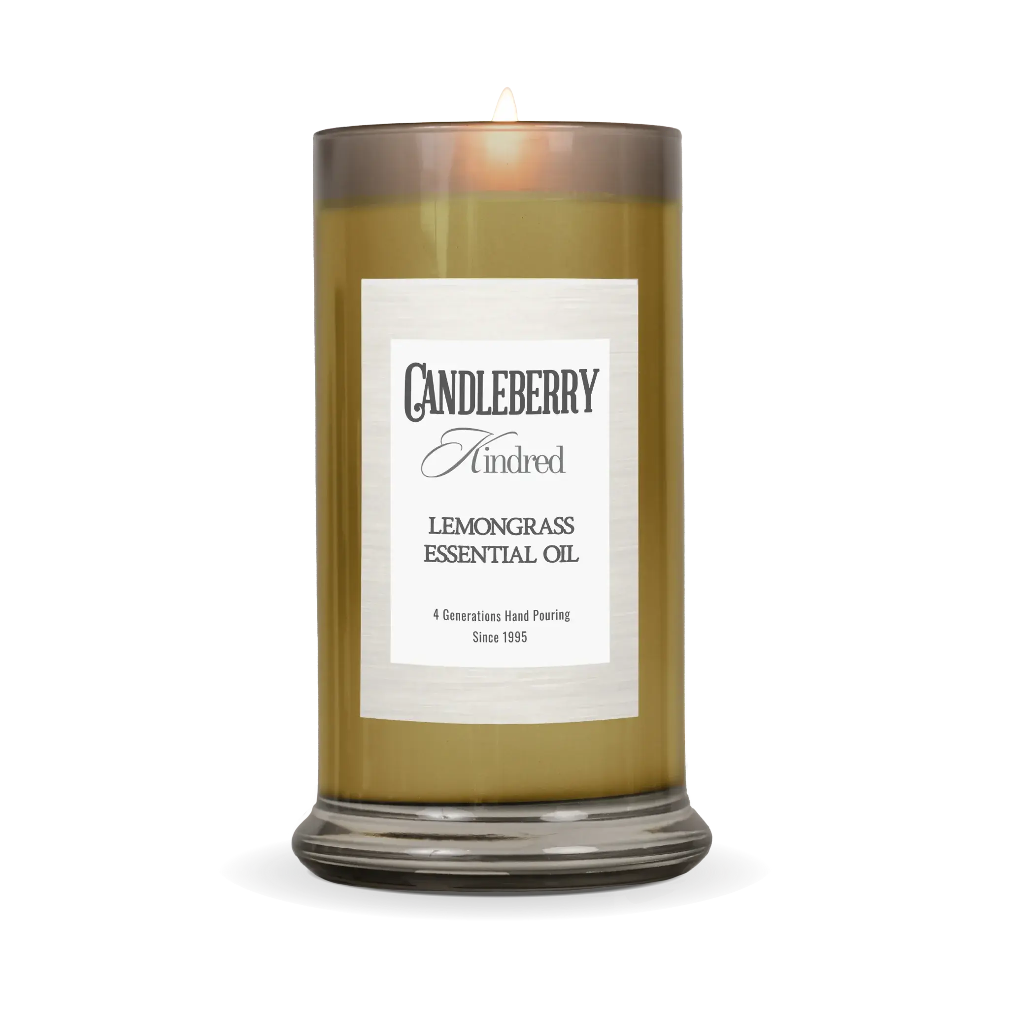 Lemongrass Essential Oil™, Kindred, Large Jar Candle (Collective) by The Candleberry® Candle Company, scented candle detail photo 2