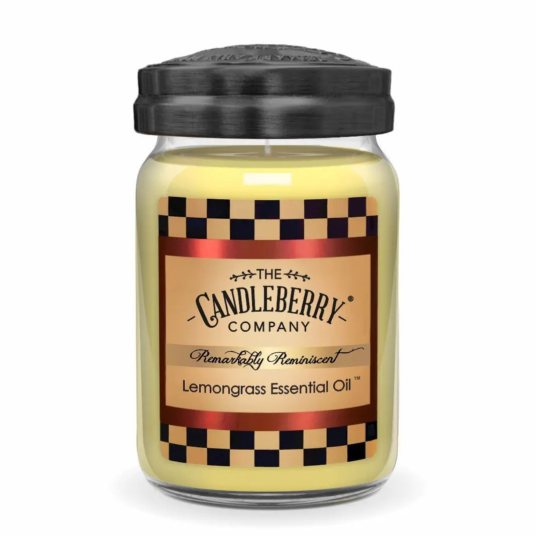 Lemongrass Essential Oil™, Large Jar Candle (Collective) by The Candleberry® Candle Company, scented candle main product photo
