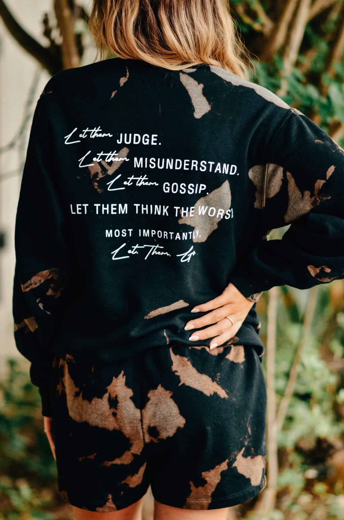 Let Them Bomba Sweatshirt by Southern Bliss Company, Southern lifestyle apparel detail photo 2