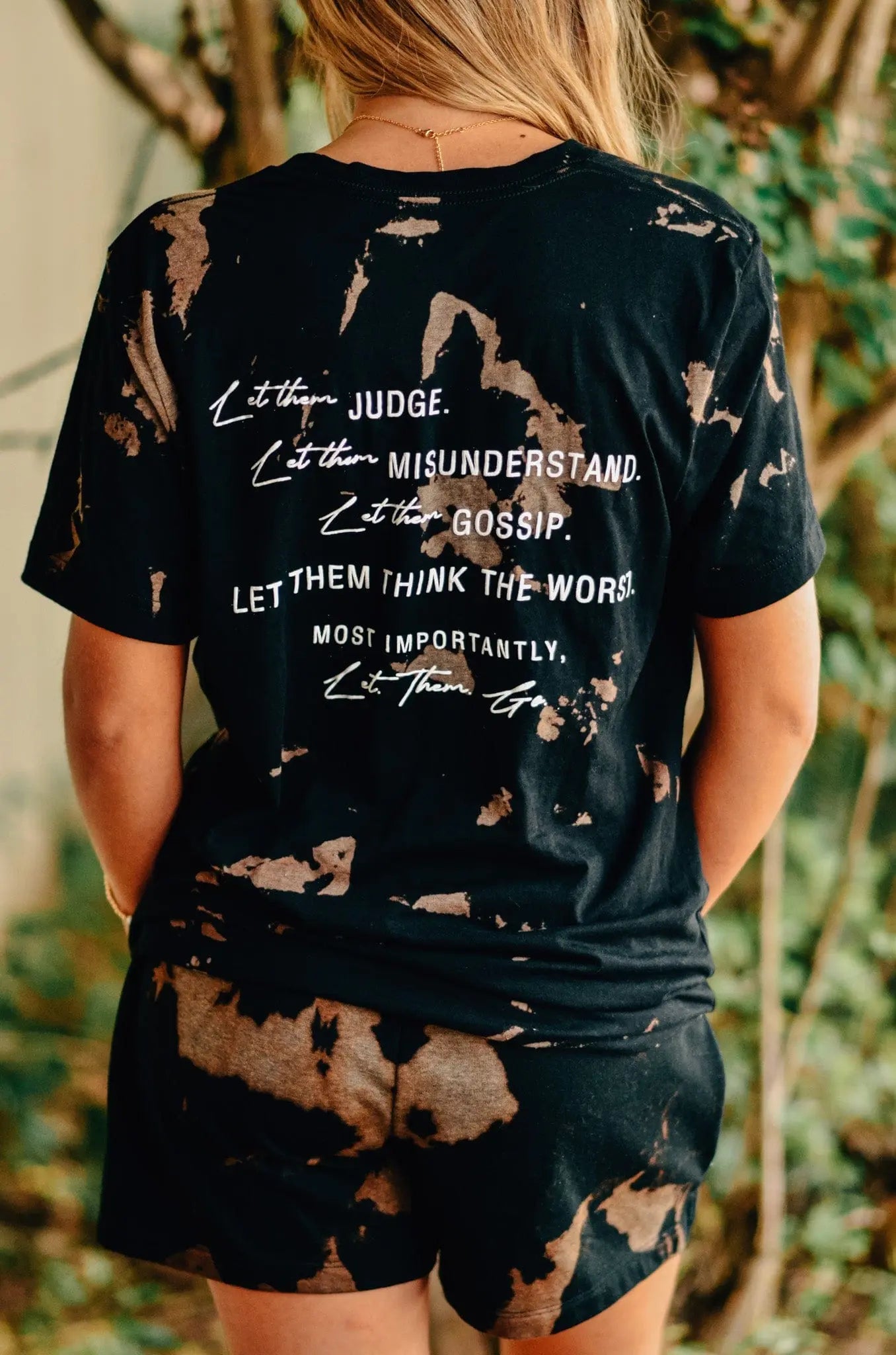 Let Them Bomba Tee by Southern Bliss Company, Southern lifestyle apparel detail photo 2