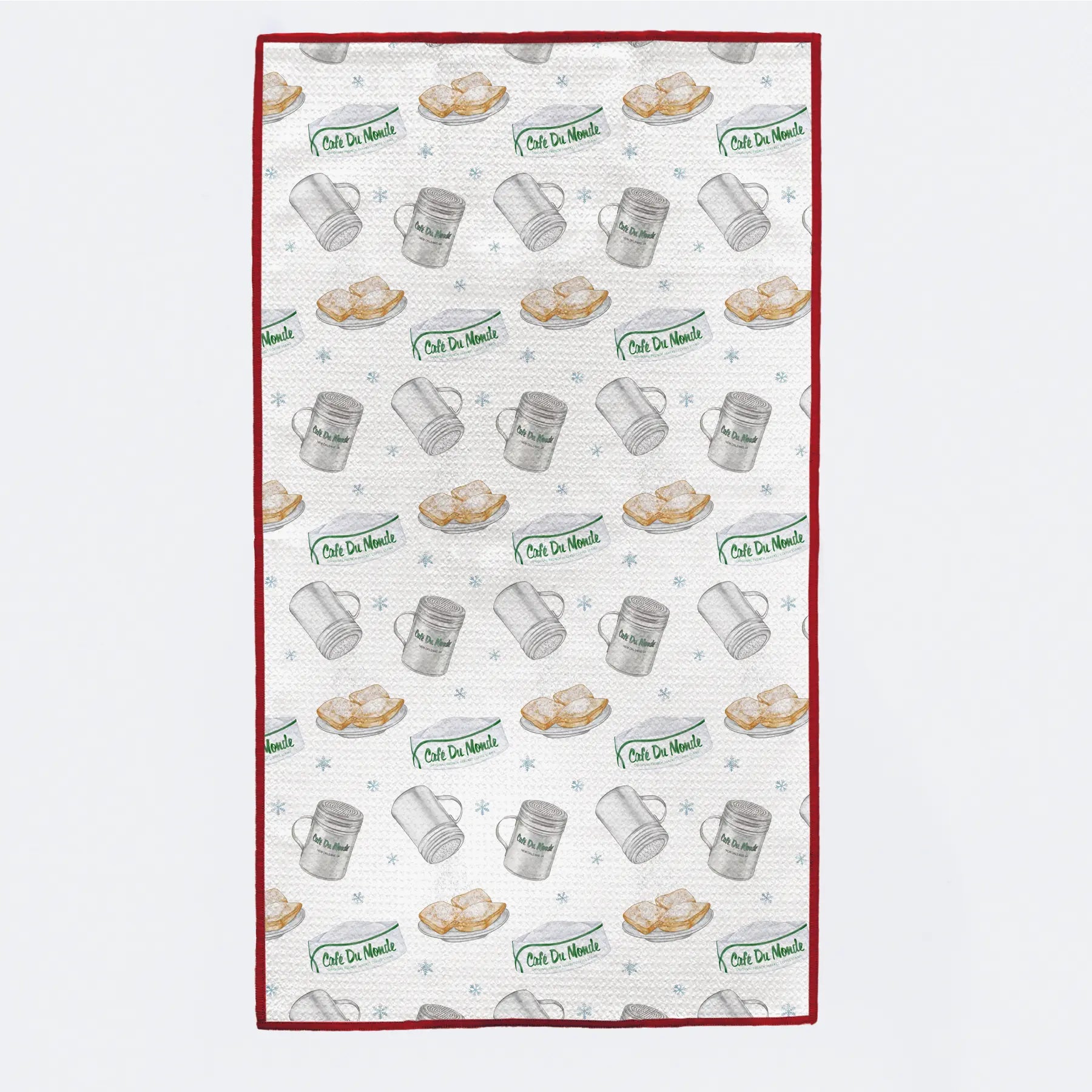 Let it Snow! Beignet Tree Kitchen Towel Nola Tawk