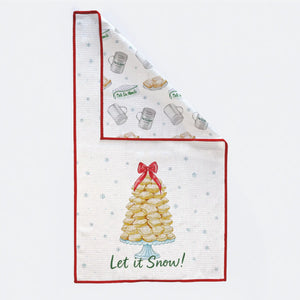 Let it Snow! Beignet Tree Kitchen Towel Nola Tawk