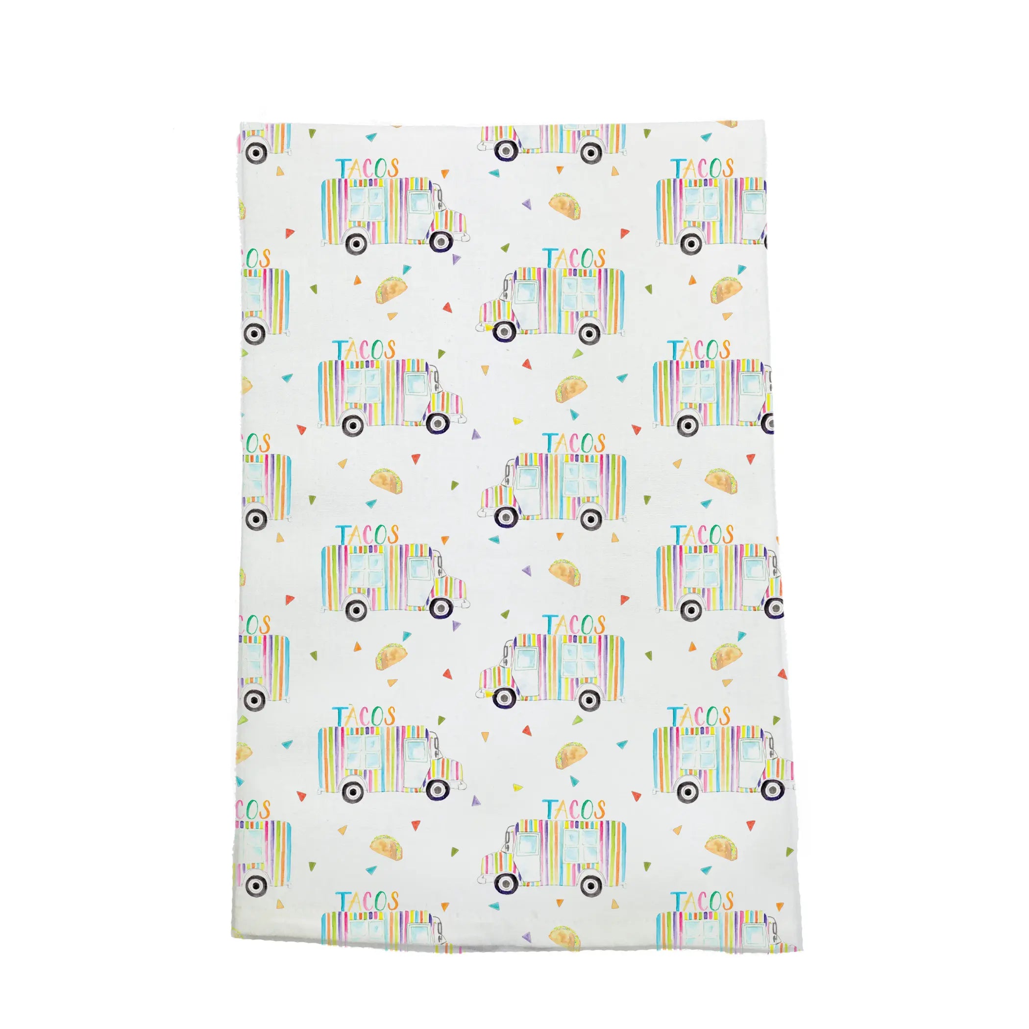 Let's Taco 'Bout It Organic Cotton Kitchen Towel by Nola Tawk, tea towel main product photo