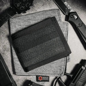 Recycled Firefighter Lieutenant bifold wallet made from fire hose