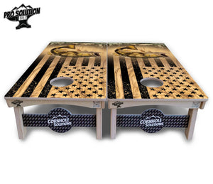 Light Wood Deer & Fish Cornhole Boards - Pro Solution Elite Series by Cornhole Solutions, custom cornhole board detail photo 11