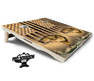 Light Wood Deer & Fish Cornhole Boards - Pro Solution Elite Series by Cornhole Solutions, custom cornhole board detail photo 13
