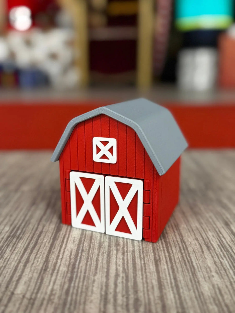 Lil Critter Barn Playhouse | 3D Printed Mini Fidget Display