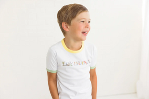 Lil' Louisiana Organic Cotton Tee by Nola Tawk, Southern lifestyle apparel detail photo 2