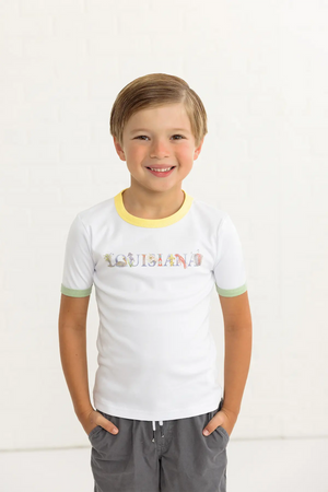 Lil' Louisiana Organic Cotton Tee by Nola Tawk, Southern lifestyle apparel detail photo 3