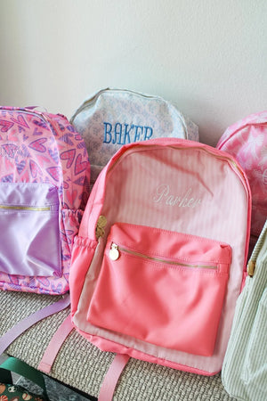 Lilac Hearts Backpack KenzKustomz