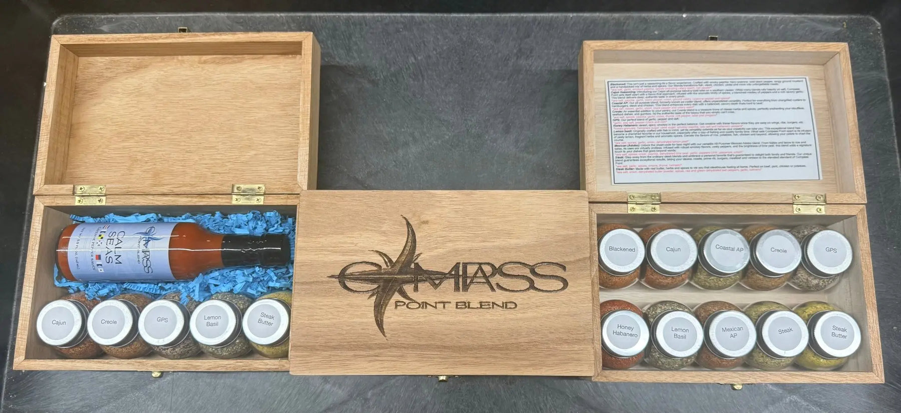 Limited Edition Wooden 10 Sample Box Compass Point