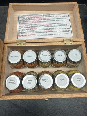 Limited Edition Wooden 10 Sample Box Compass Point