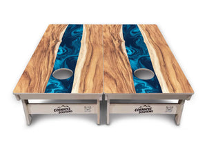 Live Edge River Cornhole Boards - Professional Tournament Series