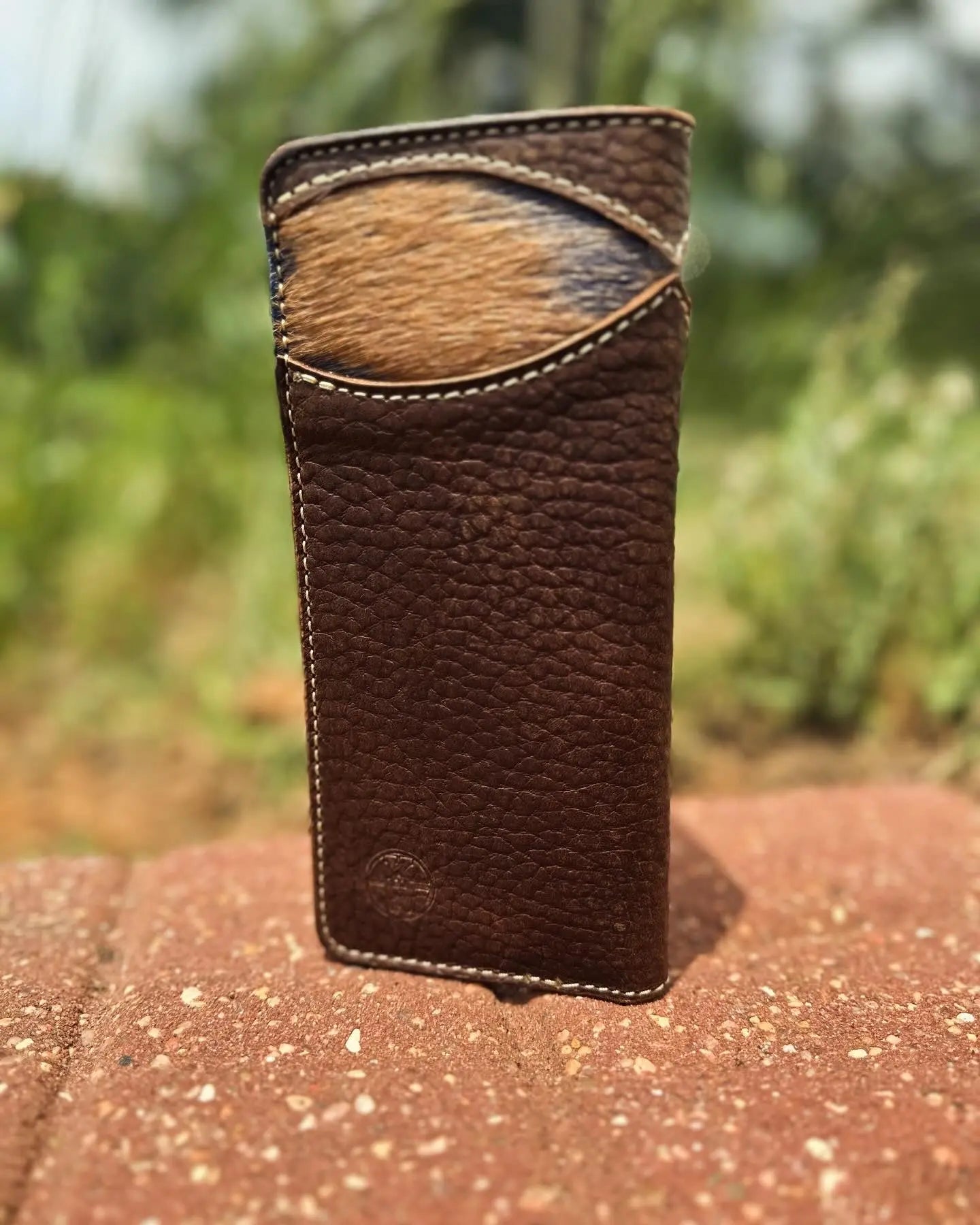 Long Wallet by Kw Leatherworks, handmade leather goods detail photo 2