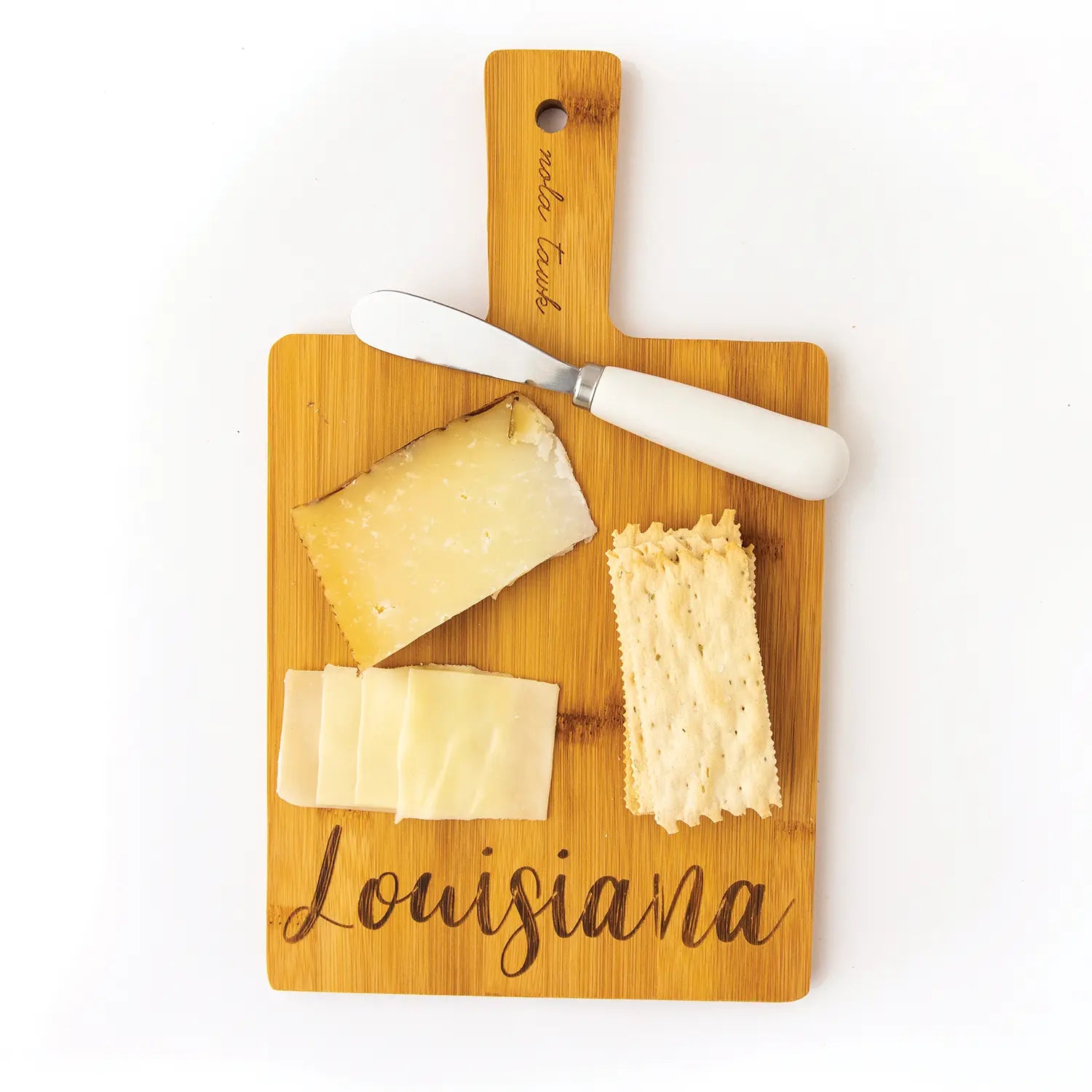 Louisiana Bamboo Cutting Board by Nola Tawk, handcrafted cutting board detail photo 2