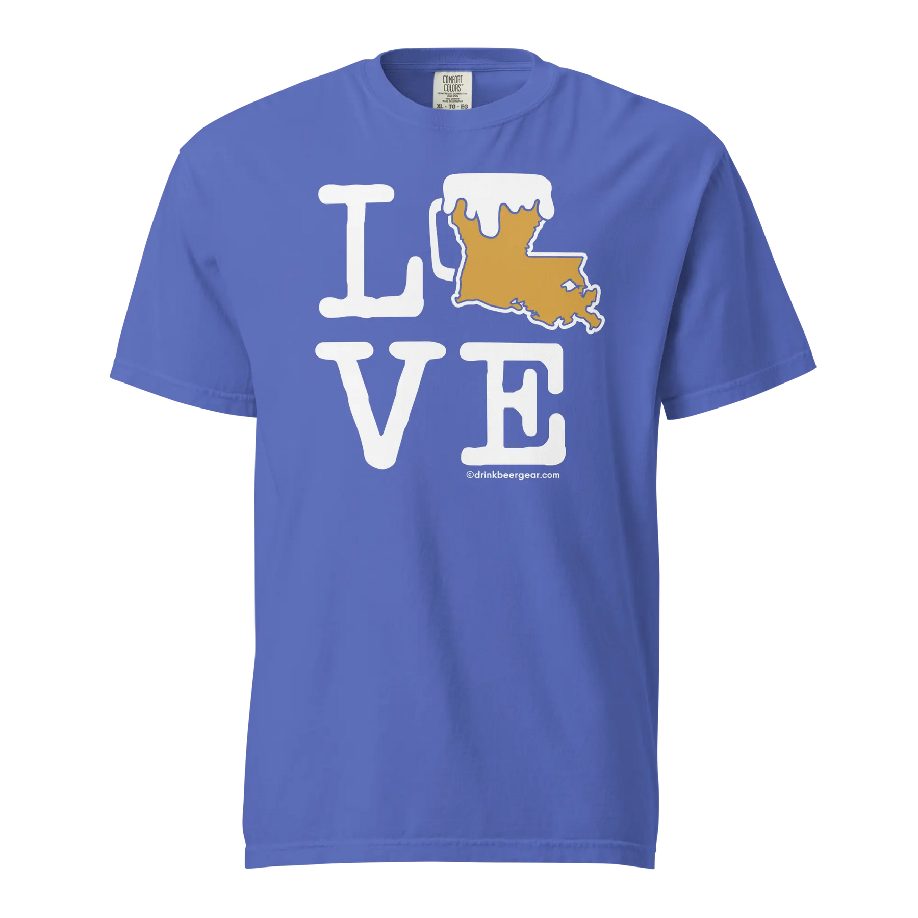 Louisiana Beer Mug Tee – LOVE - COMFORT COLORS BRAND TEE Drink Beer Gear