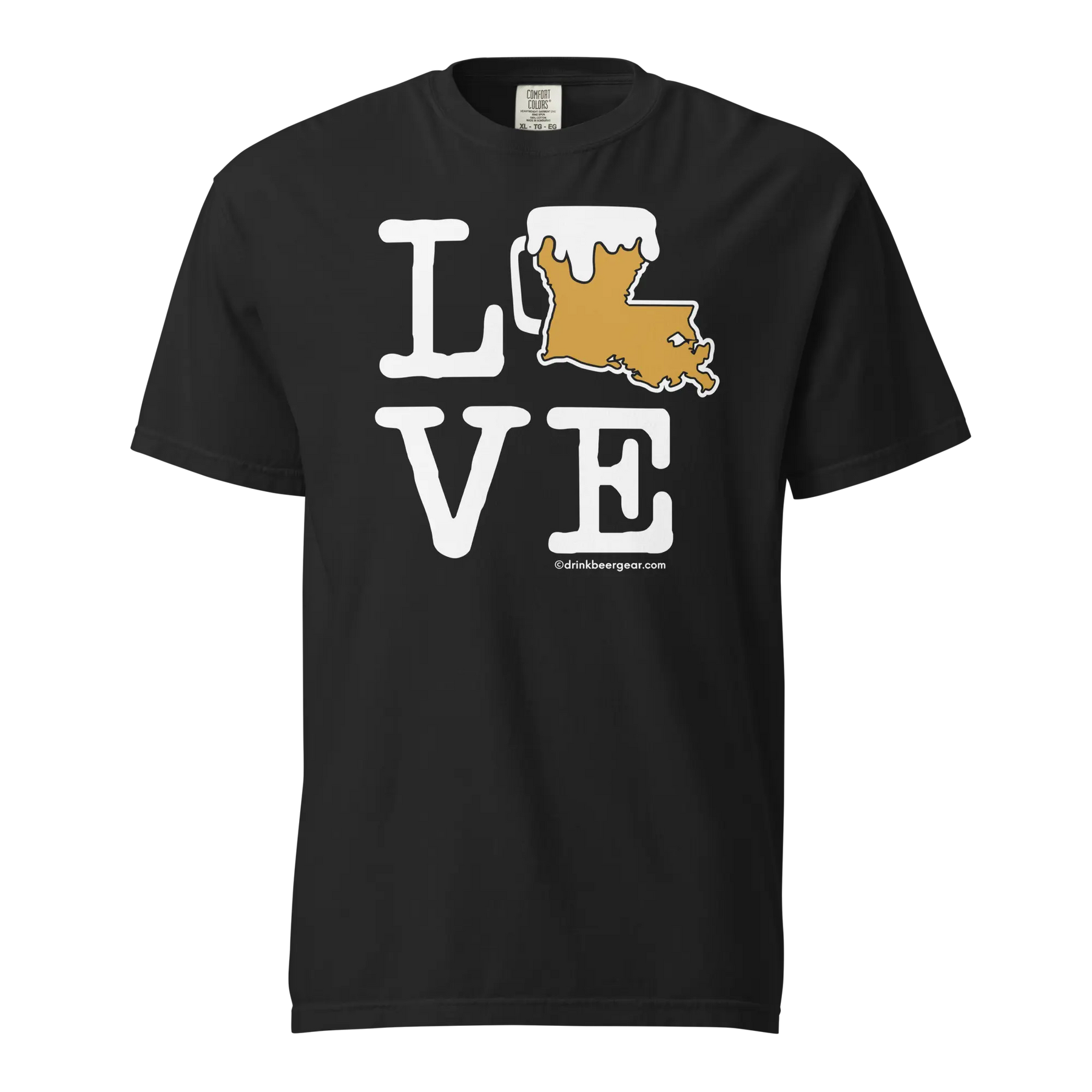 Louisiana Beer Mug Tee – LOVE - COMFORT COLORS BRAND TEE Drink Beer Gear