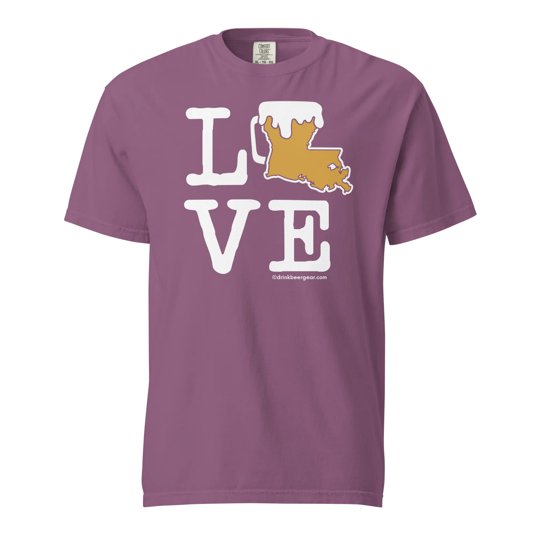 Louisiana Beer Mug Tee – LOVE - COMFORT COLORS BRAND TEE Drink Beer Gear